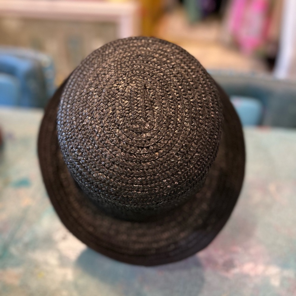 Black Straw Hat - Picture 7 of 12